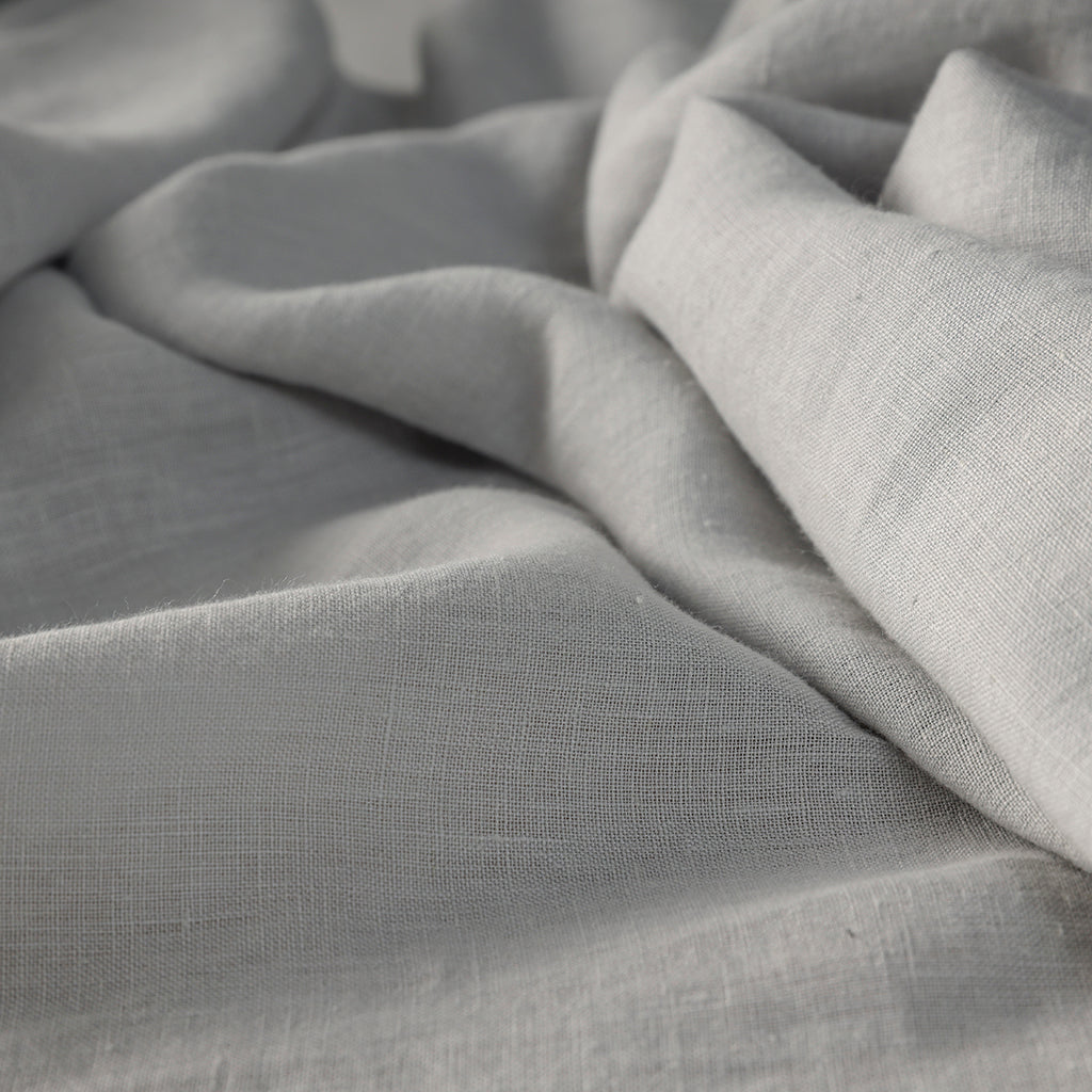 Grey 100% French Flax Linen Tablecloth