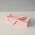 Blush Pink 50cmx50cm 100% French Flax Linen Napkins