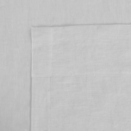White 100% French Flax Linen Tablecloth